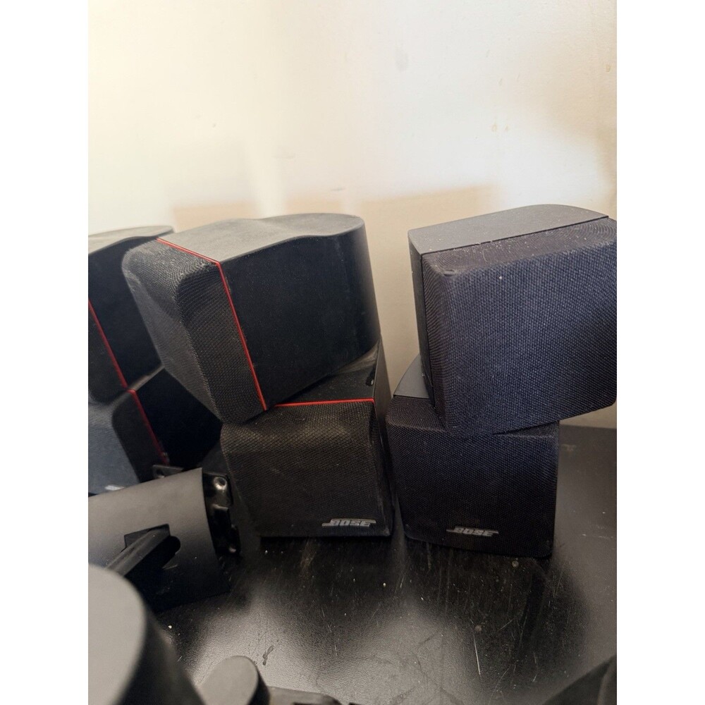 5 Bose Lifestyle Acoustimass 8/10/12/15 Double Cube Redline Speakers Tested